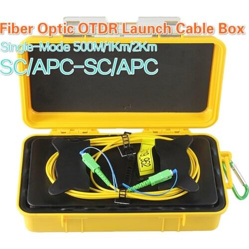 SC/APC-SC/APC Single-Mode 1KM OTDR Dead Zone Eliminator,Fiber Rings ,Fiber Optic OTDR Launch Cable Box