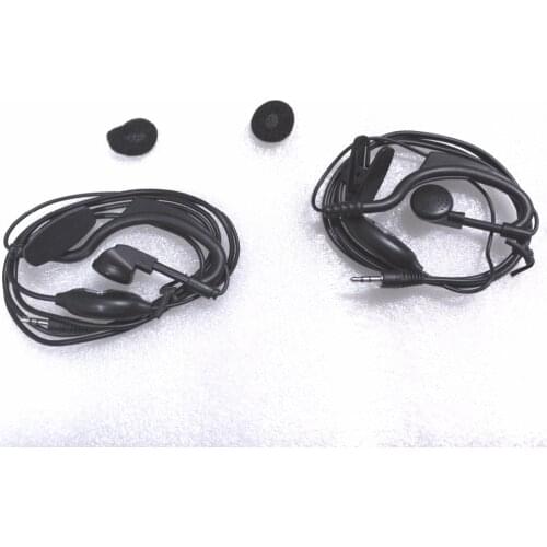 2pc New 1-Pin 2.5mm Jack two way Radio PTT Earpiece headphone earphones w/ MIC For RETEVIS RT-388 RT-628 Walkie Talkies