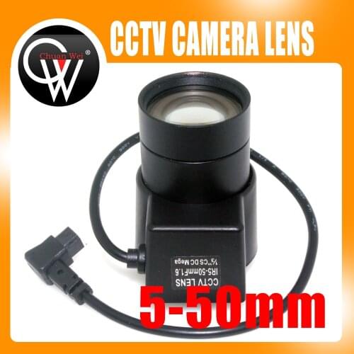5-50mm CCTV CS Lens Mega Pixels F1.6 DC-Auto Iris Vari-Focal for Box CCTV Camera