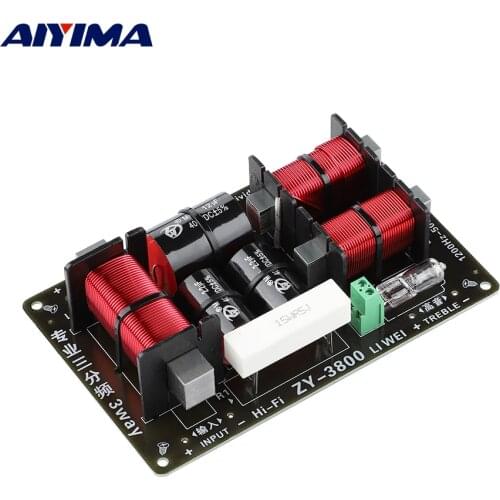 AIYIMA 400W 3 Way Audio Speaker Crossover Treble+Midrange+Bass Independent Filter HIFI Professinal Frequency Divider for Speaker