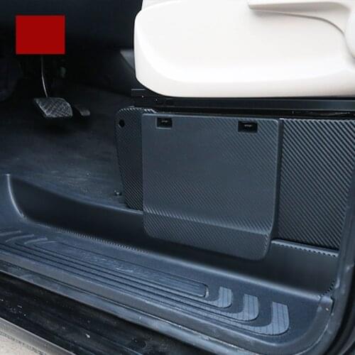 Carbon fiber car seat anti-kick film for mercedes benz vito 2014 2015 2016 2017 2018 2019 w447 2020 2021 v220 metris v class