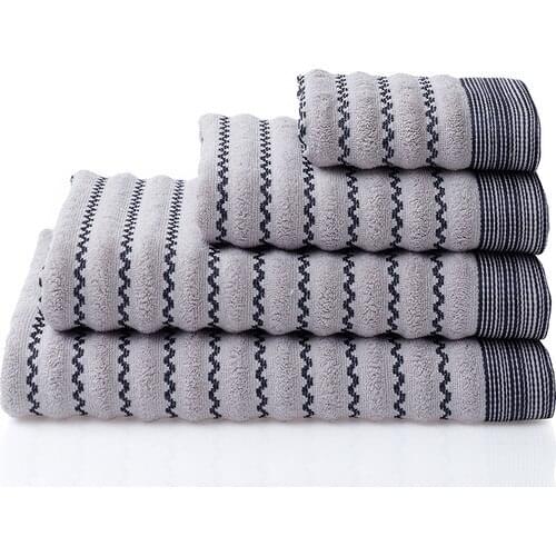 Friendly Textile Cotton MARE Gray Bath Towel