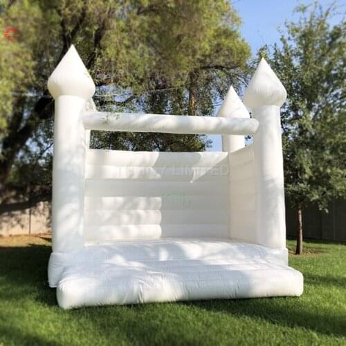 Free door shipping Outdoor Inflatable White Bouncer Inflatable Wedding Bouncy Castle For Kids