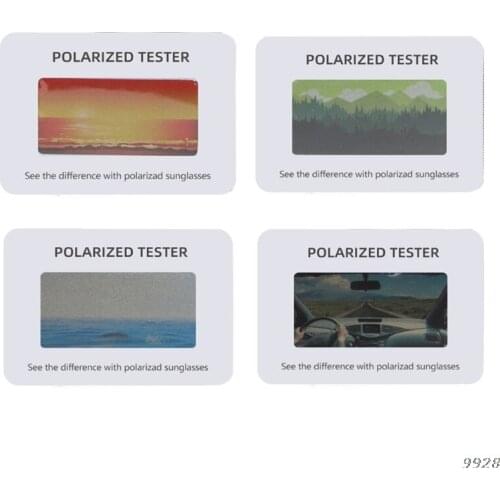 Big Polarized Sunglasses Test Card Check Glasses Polarized Paper Polarized Eyeglasses 6x4cm