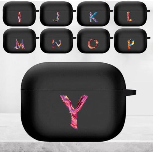 Airpod Cases for Airpods Pro 3 Case Colorful Letter Ultra-thin Silicone Wireless Earphone Sleeve for Apple Airpods Pro Luxury