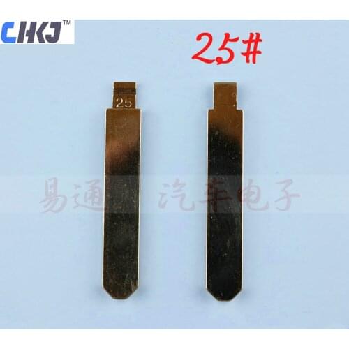 CHKJ 10PCS for All New Honda Accord Fit Odyssey HON66 Replacement Metal Blank Uncut Flip KD/VVDI/JMD Remote Key Blade Type #25