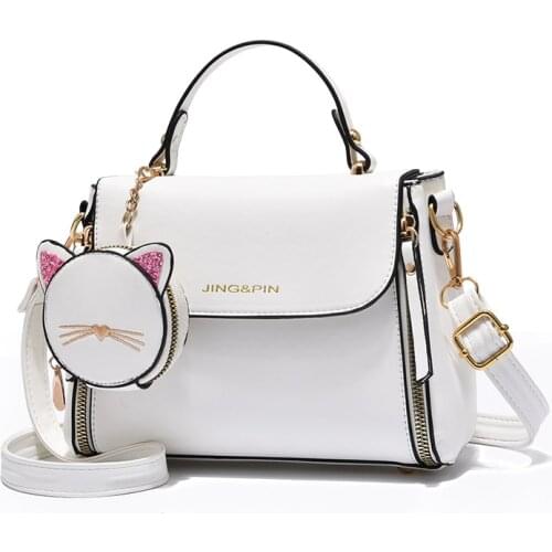 High Quality PU Leather Female Bucket Handbags Crossbody Bag Luxury Fashion Brand Designer Women White Bags Bolsos Sac A Main