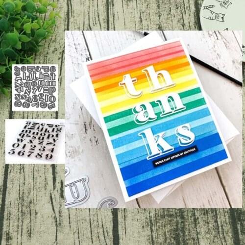 Twenty-six capital letters Metal Cutting Dies and Stamps for Scrapbooking Steel Craft Die Cut Embossing Paper Card Album Stencil