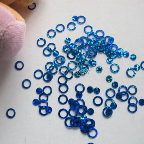 GD3-5 20g/bag Cute Laser Blue Circle Nail Art Shinny Glitter Cute Decoration Nail Art Decoration