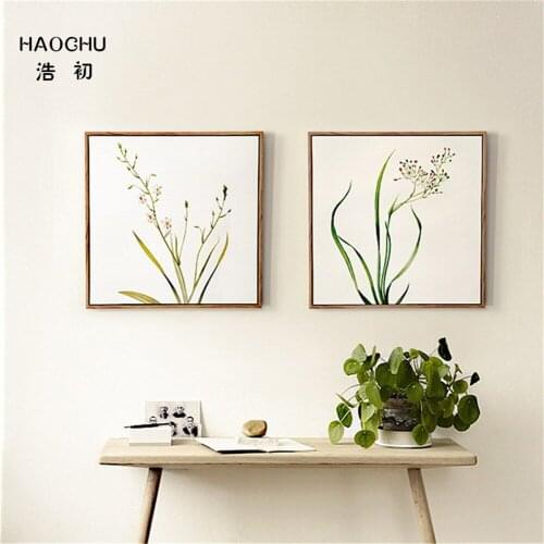 HAOCHU Modern COLORFUL Flowers Breath of Spring Canvas Wall Paintings Home Study Bedroom kids room School Cafe Bar Decor
