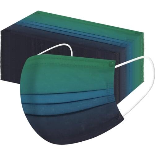 Cosplay 50pcs Disposable Mask Patchwork Fashion For Face 3Ply Filters Bandana Mouth Covers Mascarillas Halloween Cosplay