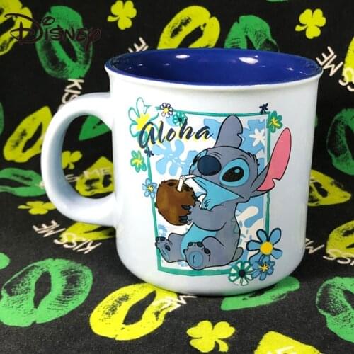 Disney Mugs, Lilo & Stitch Ceramic Mugs, Home Office Coffee Mugs, Heat Resistant Milk Mugs mugs coffee cups