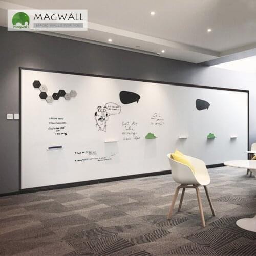 Magnetic double-layer white board 0.6*1.2m dry erase magnetic education marker writing white board