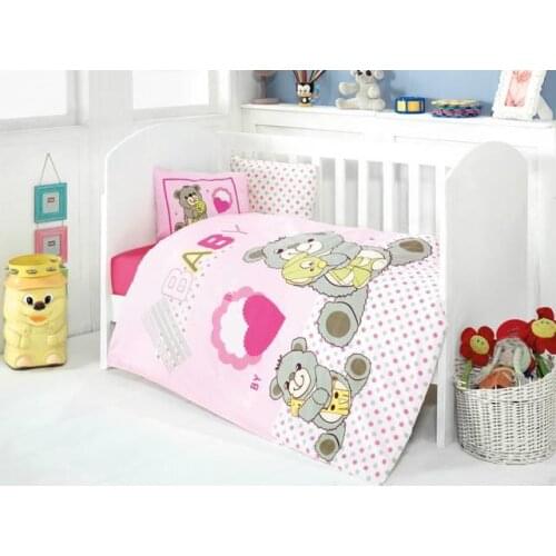 Sweety Bear Baby Duvet cover set Pink