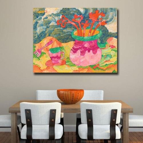 Fashion Print Oil Painting Wall painting yayoi kusama summer_night Home Decorative Wall Art Picture For Living Room Painting