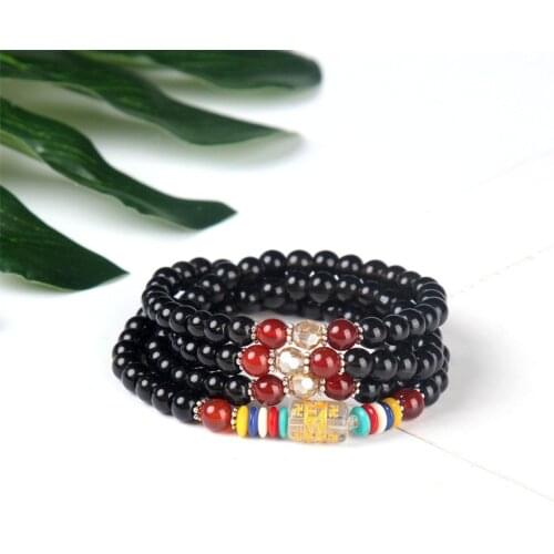 Fashion Beaded Boho Bracelet Jewelry Handmade Natural Stones Charm 4 Strands Wrap Bracelets Drop Shipping
