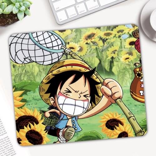 Cartoon One Piece Luffy Mouse Pad Gamer Anti-slip Rubber Gaming Mousepad Keyboard Laptop Computer Speed Mice Mat