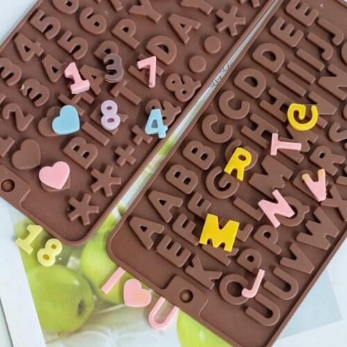 Muti-hole Small Heart Letter Silicone Mold DIY Aroma Candle Making Kit Chocolate Mold Cake Decoration Accessories Resin Mold
