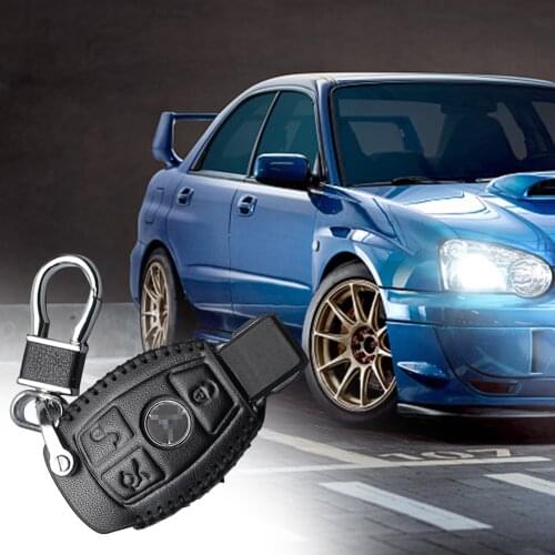 New Hot Sale Leather Car Key Cover Keychain Case Remote Holder Accessories For Mercedes Benz CLS CLA GL R SLK AMG A B C S Class