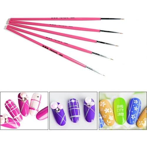 Professional Liner Painting Pen Nail Art Brush Nail Art UV Gel Brush Pen Art Salon Home Use Gel Nail Brush Durable New