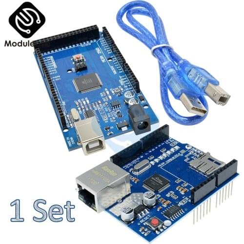 1Set W5100 Ethernet Shield Ethernet W5100 Network Expansion board SD card Shield for arduino with Mega 2560 R3 Mega2560 REV3