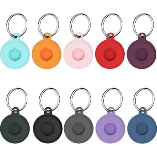 Silicone Protective Case For AirTags Shockproof Anti-fall Anti-scratch Accessories Protector Cover Shell For Air Tags