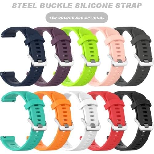 Replacement For Garmin Forerunner 245M/245 Smart Watch Silicone Band Adjustable Strap Forerunner 245M Smart Watch Accessories