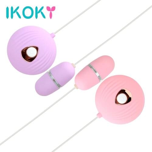 IKOKY 7 Speed Bullet Vibrator Clitoris Vagina Stimulate Shell Shape Vibrating Egg G spot Massage Sex Toys for Women