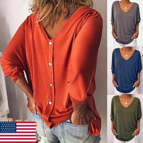 Women Long Sleeve Loose Shirts Shirt OL Clothes Plain Casual Button Blouse Office Lady Summer Chiffon Shirts blusa feminina