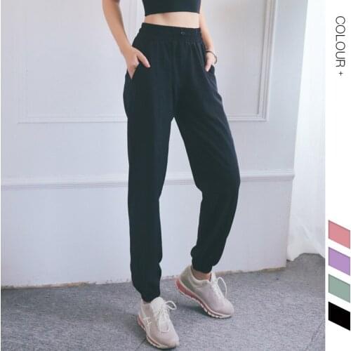 Women Yoga Pants High Waist Pocket Woman Sportswear Loose Shape Running Quick Dry Breathable Soft Leisure Sports Legging