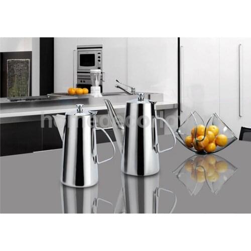 1.5L/2L Stainless Steel Water Coffee Pot Ice Tea Jug Kettle Pitcher with Lid 2 Patterns