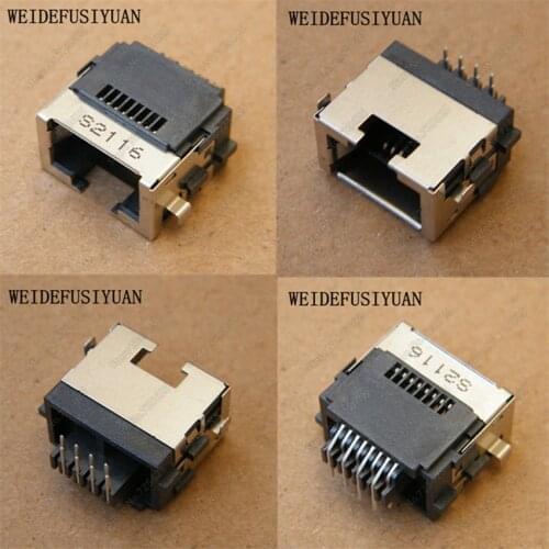 10pcs/lot LAN Jack Socket RJ45 Connector for ASUS K53 K53T K53U K53SD K53E K53SV K53SJ K53TB