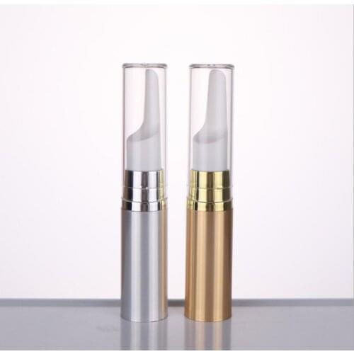 5ML silver/gold long press pump airless bottle for lotion/emulsion/serum/eye essence skin care Cosmetic Packaging