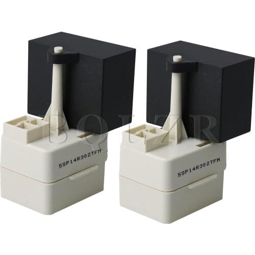 BQLZR 2PCS Refrigerator Relay Overload Start Capacitor W10613606 Whit&Black