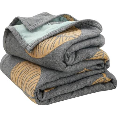 Children Cotton Gauze Blanket Airplane Baby Newborn Comforter Covering Lounge Chair Comforter Travel Plaid Newborn Swaddle