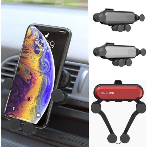 Gravity Car phone Holder Car Air Vent Mount Holder Mobile Phone Stand Universal 4.7"-6.5" Smartphone