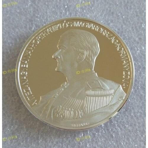 Hortimicros, King of Hungary Metal Coin Plated Commemorative Coin Badge medal for collection Arts Gifts Souvenir