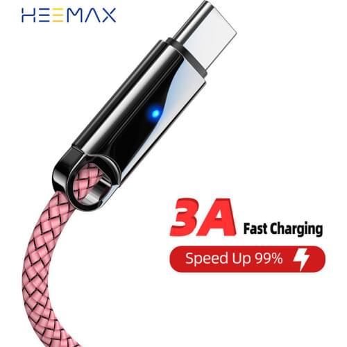 3A Fast Charging USB Type C Cable for Samsung S20 S10 S9 3A USB C Cable for Huawei P40 Type C Cord for Xiaomi Charger Data Cable