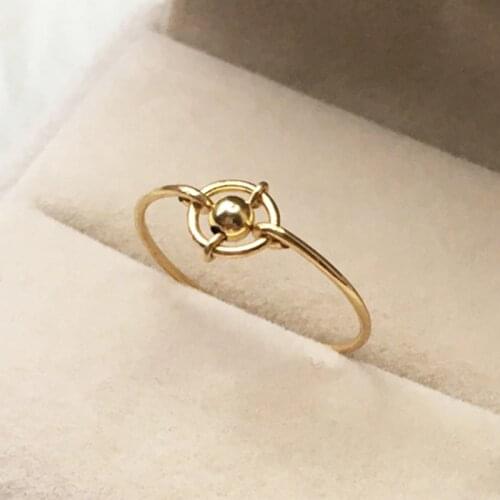 Natural Moonstone Rings 14K Gold Filled Knuckle Rings Minimalism Jewelry Mujer Bague Femme Handmade Jewelry Boho Women Ring