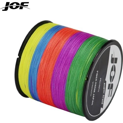 JOF 4 Strands Braided Fishing Line Multifilament 300M Carp Fishing Japanese Braided Wire Fishing Accessories Pe Line