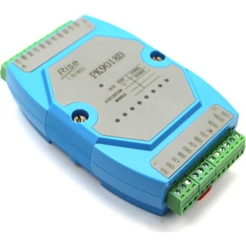 DS18B20 Input Temperature Acquisition Module 8-way 72-way RS485 MODBUS Communication