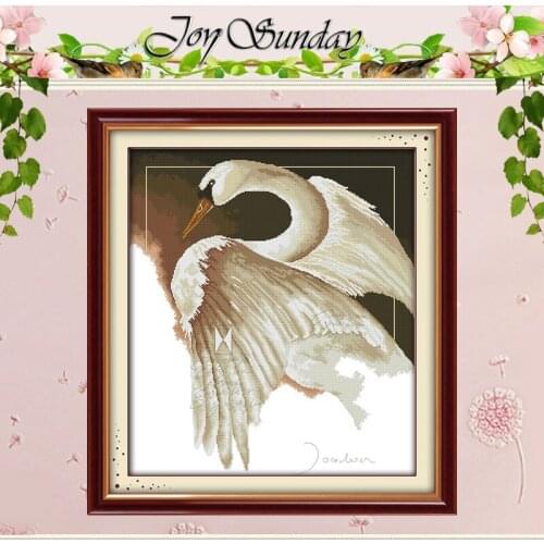 A Swan Patterns Counted Cross Stitch DIY 11CT 14CT Cross Stitch Sets Wholesale Animals Cross-stitch Kits Embroidery Needlework