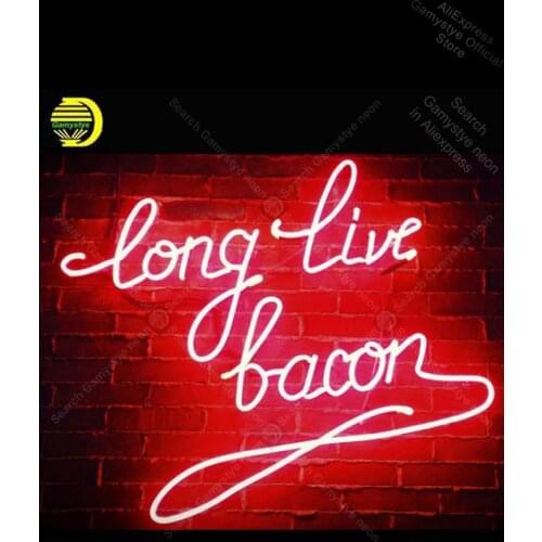 Neon Sign for Long Live Baco Home Display Decoracion Express ship Beer Neon Light Tube Neon Shop Personalized Custom Neon Sign