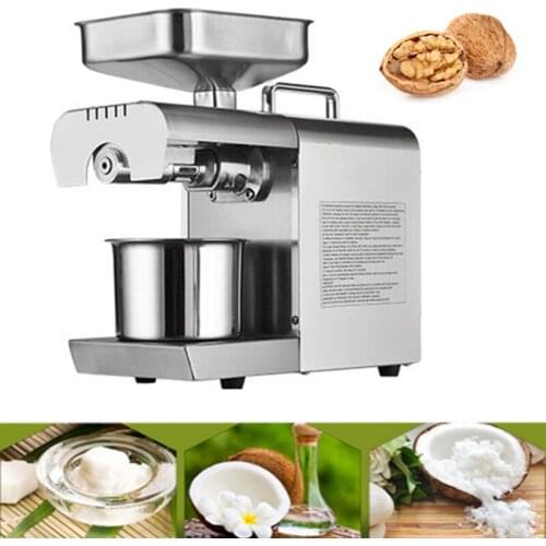 Newest 110V/220V Commercial Sunflower Oil Press Machine High Oil Extraction Rate Peanut Sesame Oil Press Machine Price For Home