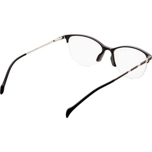 New fashion ladies mens transparent glasses plastic frame metal legs students myopia glasses frame glasses case