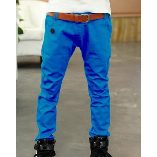 2021 Autumn Childrens Clothes Boys Pants Baby Solid Slim Boys Casual Pants For Boys Big Kids Cotton Pants Long Trousers