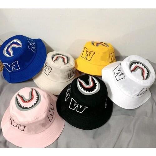 New Kids Boy Girl Shark Jaw Bucket Head Cap Hip Hop Fisherman Hat Gifts Children Summer hats