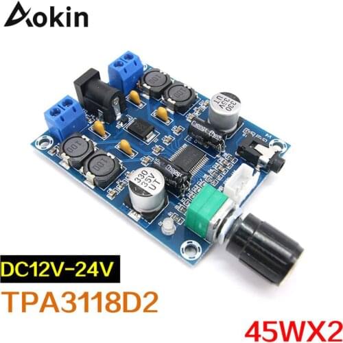 TPA3118D2 Digital Amplifier Board Amplificador Dual Channel Audio Amplifier Board 45W*2 For 4 - 8ohm Speaker Amp DIY