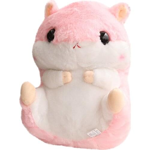 Plush Hamster Stuffed Toy Soft Stuffed Plush warm hand Pillow Cushion Cute Kawaii Plush Hamster Kids Doll Gift For Baby