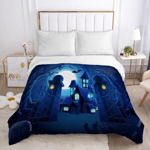 Cartoon Hallowmas Childrens Duvet cover Quilt/Blanket/Comfortable Case Bedding for kids baby boy girls 140x200 for Home dark